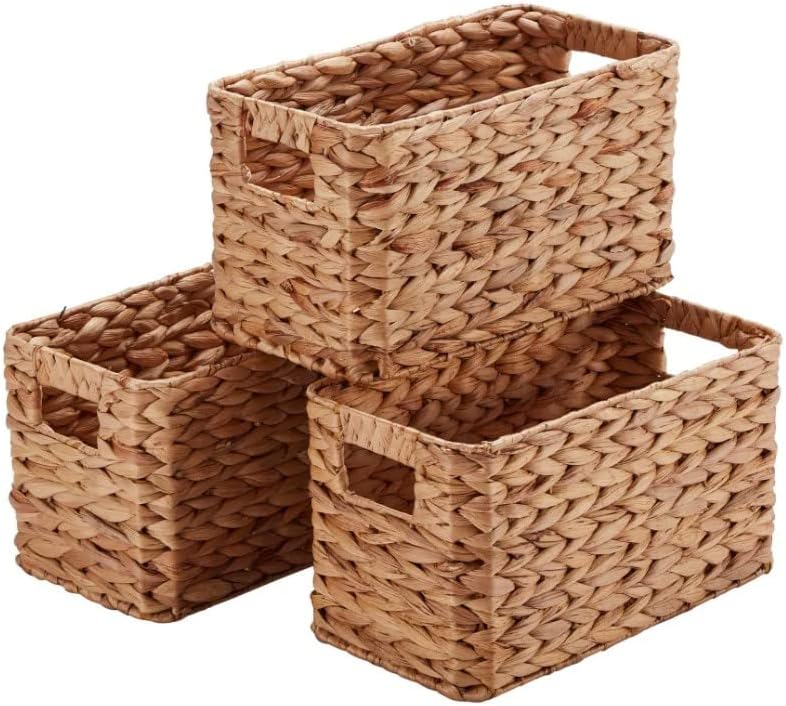 Handwoven Rattan Storage Baskets (Set of 3)